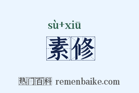 素修是什么意思的图片